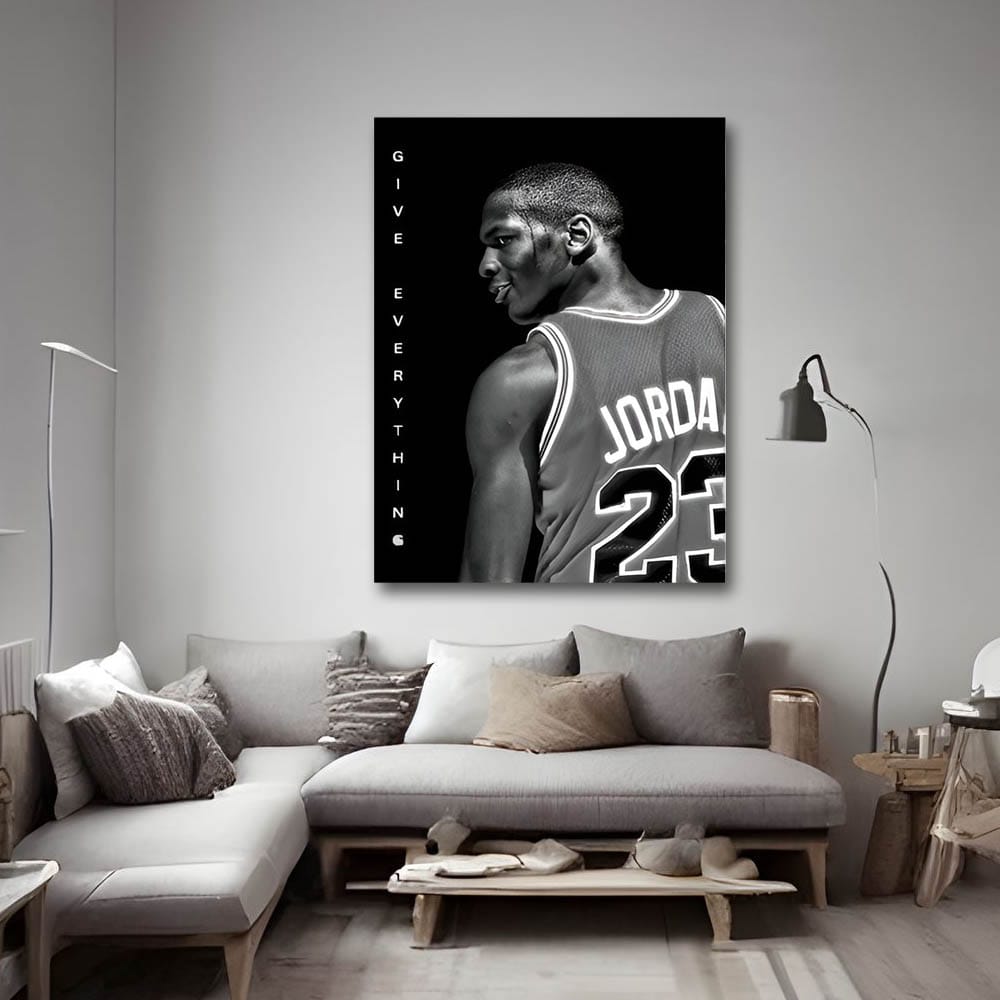 Michael Jordan Canvas Wall Art For Drawing Room