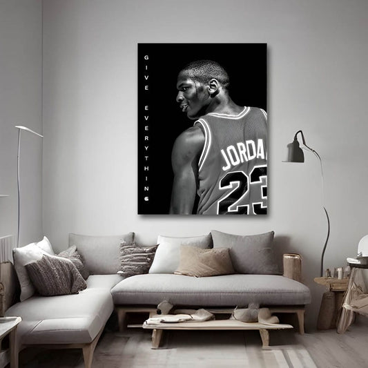 Michael Jordan Canvas Wall Art For Drawing Room
