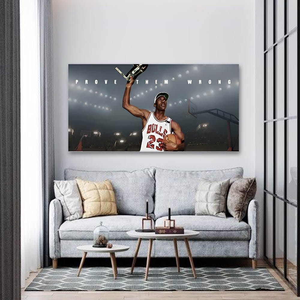 Michael Jordan Canvas Wall Art For Sports Room