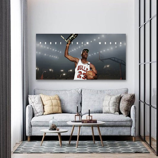 Michael Jordan Canvas Wall Art For Sports Room