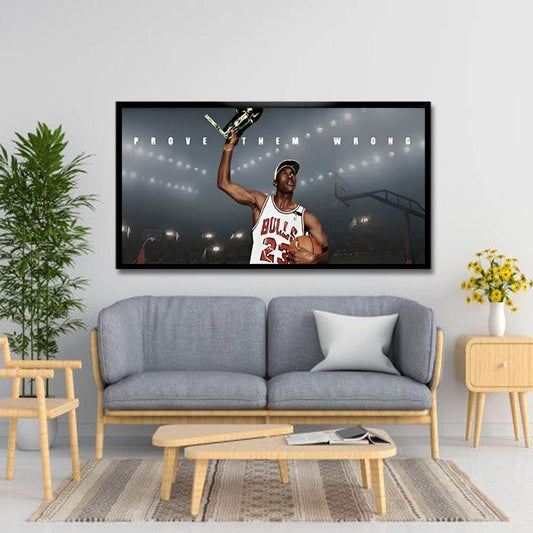Michael Jordan Canvas Wall Art For Sports Room