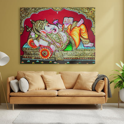 Ganesh Canvas Wall Art Painting 