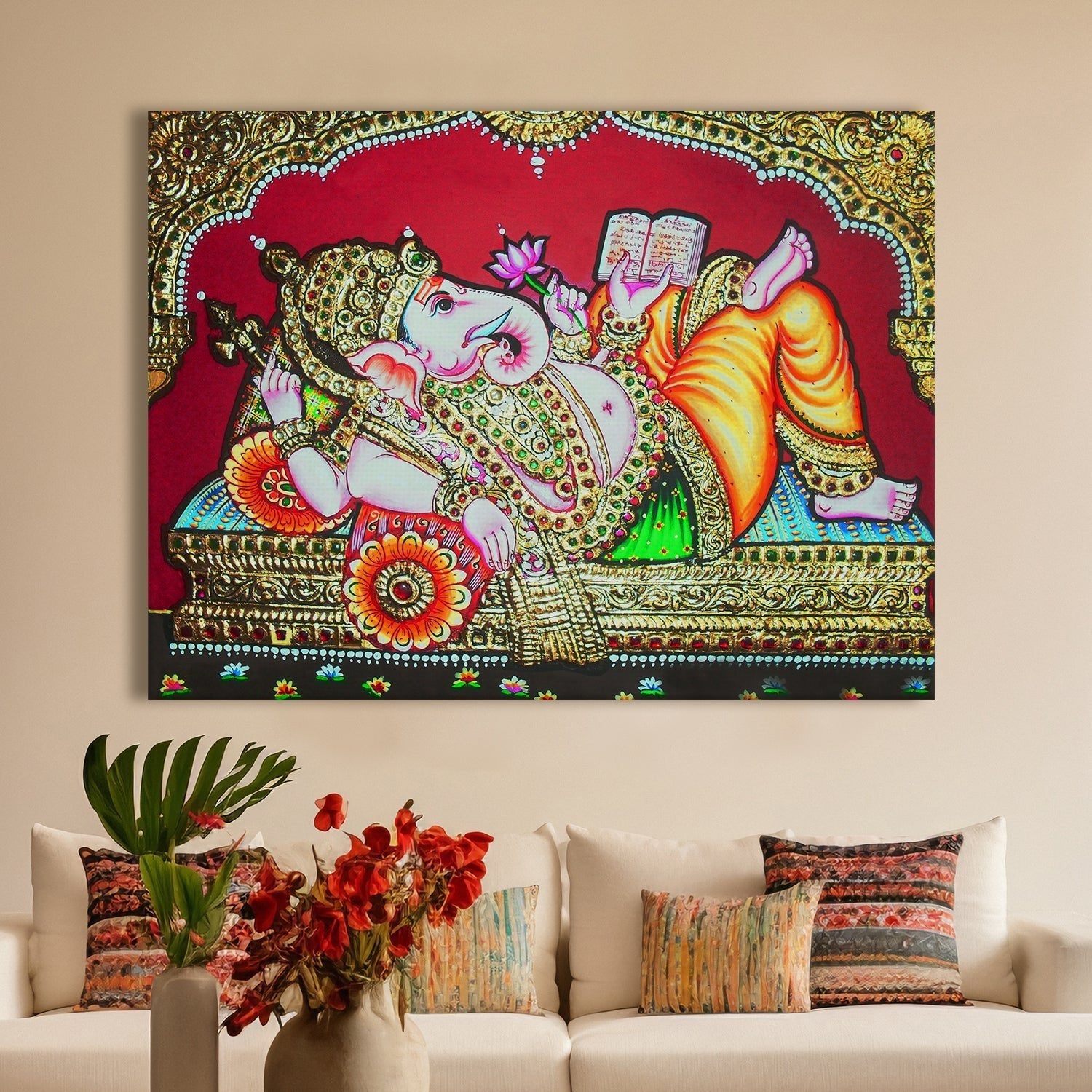 Ganesh Canvas Wall Art Painting 