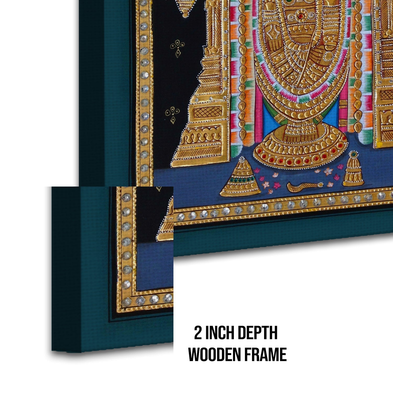 Tanjore Wall Art Large Size Canvas Painting For Home and Hotels Wall Decoration