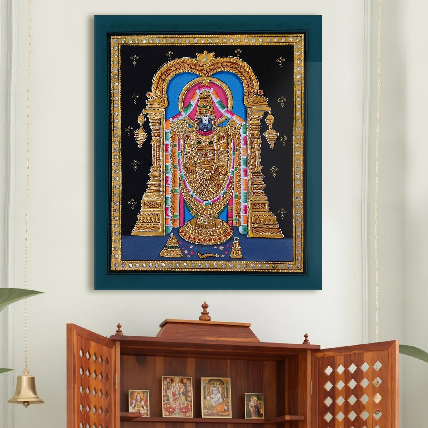 Balaji Tanjore Canvas Wall Art  Painting  