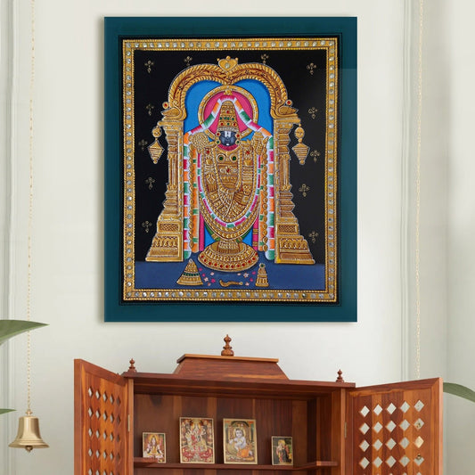 Balaji Tanjore Canvas Wall Art  Painting  