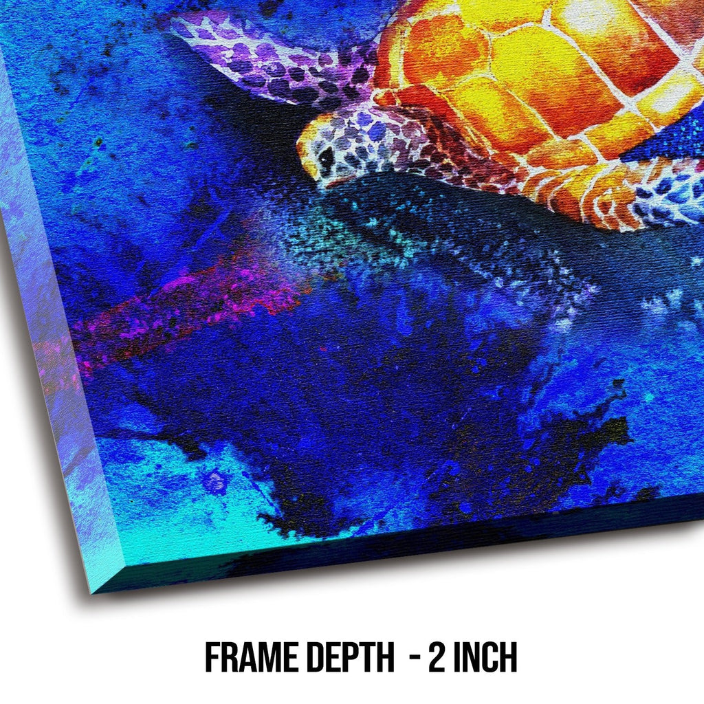 Turtle Canvas Wall Art Painting 