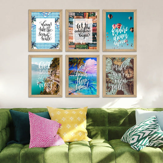 Vintage Travel Canvas Wall Art Paintings
