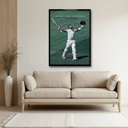 Virat Kohli Canvas Wall Painting For Sports Room Decoration