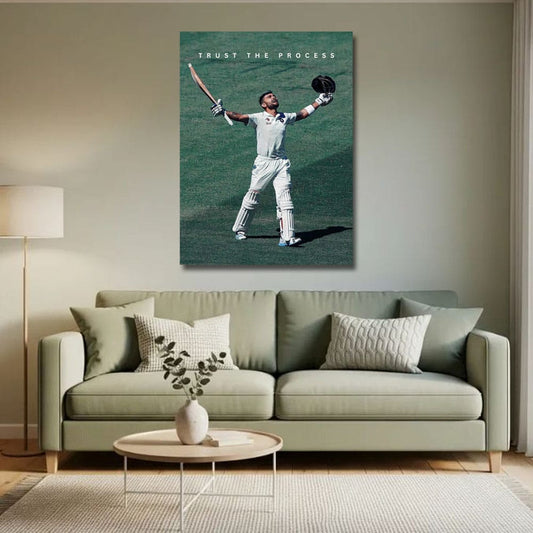 Virat Kohli Canvas Wall Painting For Sports Room Decoration