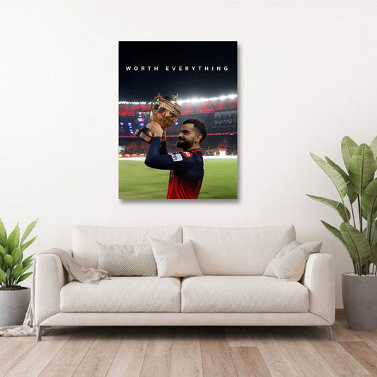 Virat Kohli Canvas Wall Painting For Bedroom Decor