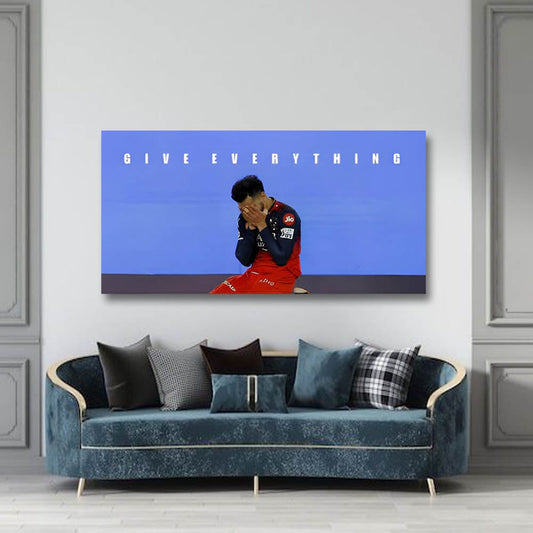 Virat Kohli Canvas Wall Art For Sports Room
