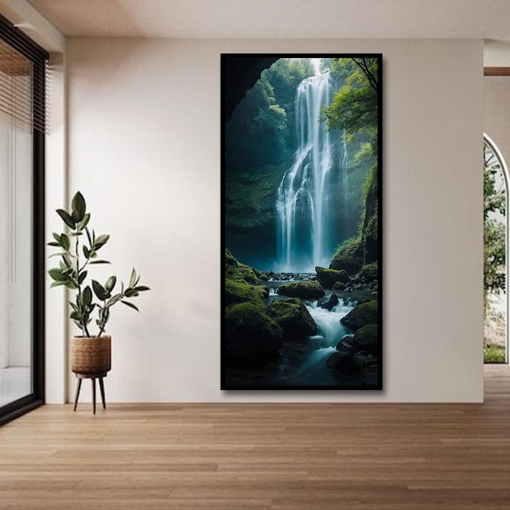 Waterfall Vastu Canvas Wall Painting For Home Decoration