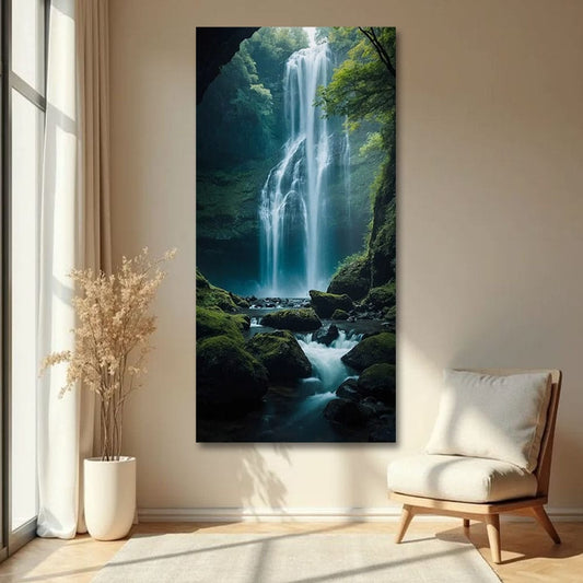 Waterfall Vastu Canvas Wall Painting For Home Decoration