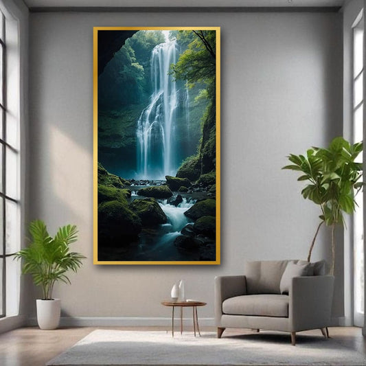 Waterfall Vastu Canvas Wall Painting For Home Decoration